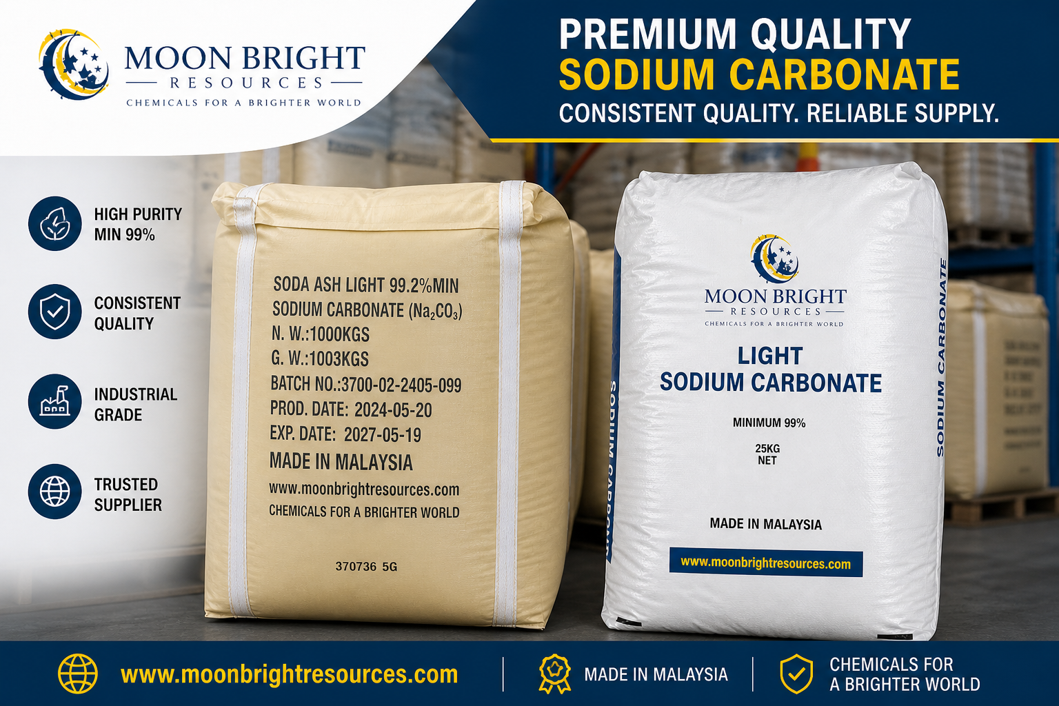 Soda Ash Light Supplier